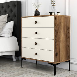 Hanah Home Lizbon 540 Cómoda Nogal y Crema